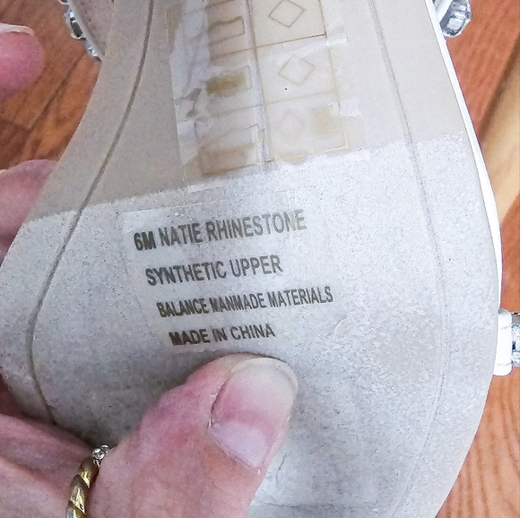 Dolce Vita Natie rhinestone slide block heel sandals - Picture 6 of 6